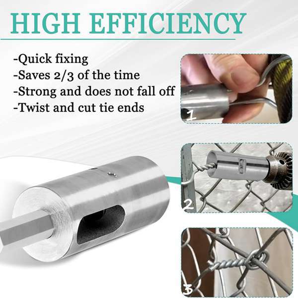 Drill-Powered Wire Twister Tool – Fast & Effortless Fence Wire Tying