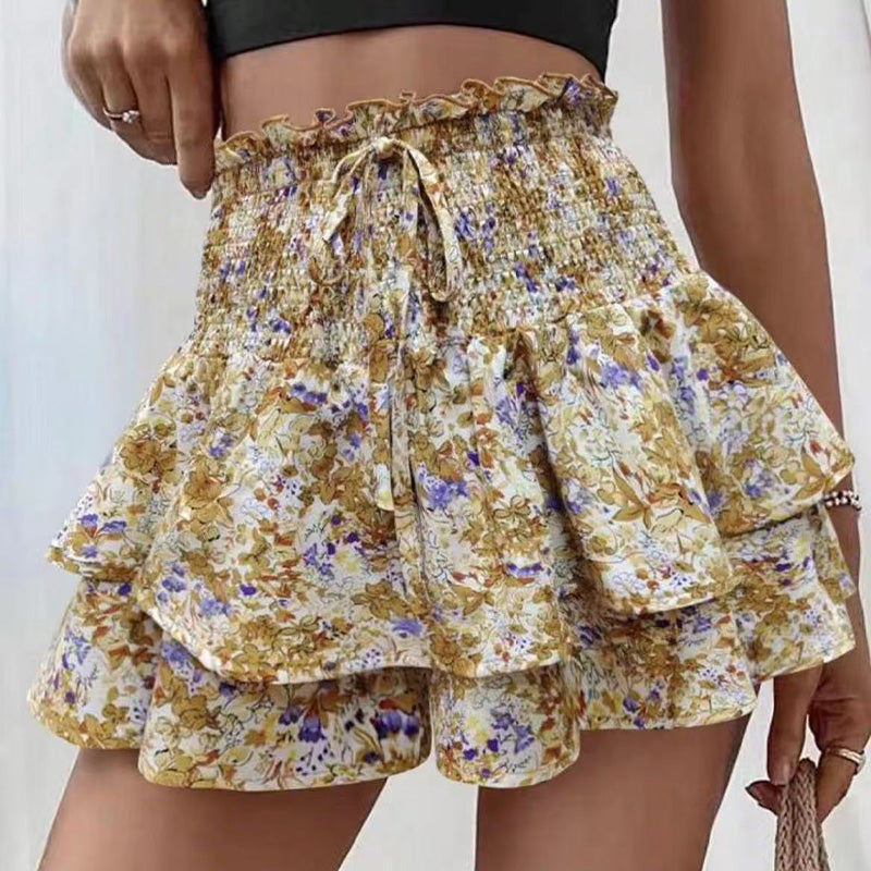 🌸Lightweight Slimming Floral Ruffle Tiered Skirt✨