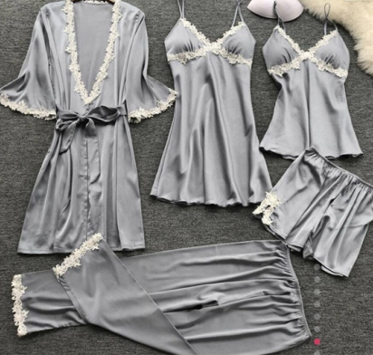 💖Limited Sale 49% OFF💖5 Piece Ice Silk Pajamas