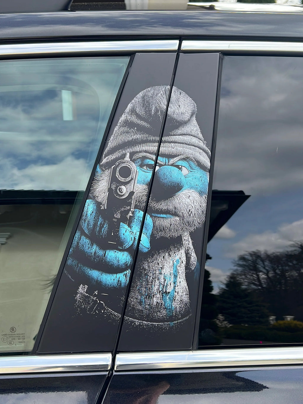 Car pillar wrapping – High-quality vinyl sticker for the B-pillar, precisely fitting, matte or glossy