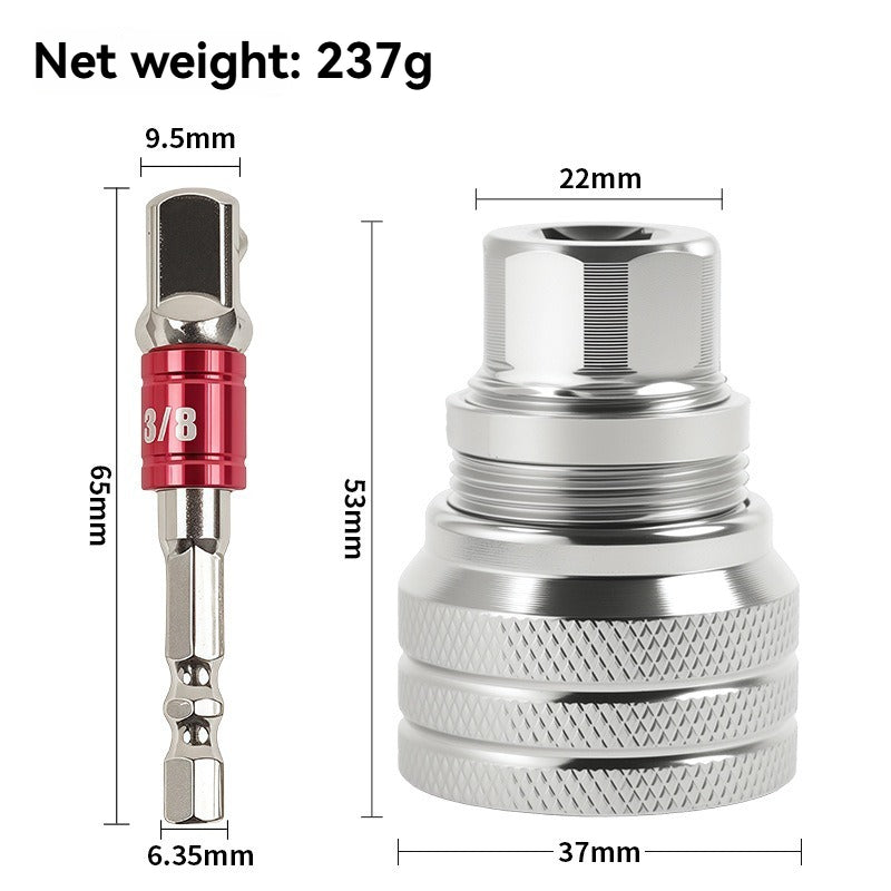 Multi-Function Universal Socket Wrench Tool - Universal Maintenance Tool, Adjustable Universal Socket Wrench, Universal Socket Tool for 3/8" Drive Ratchet Torque Wrench & Power Drill