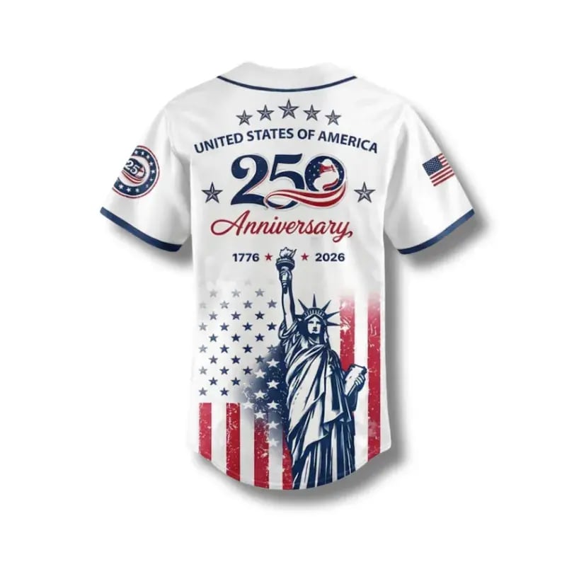 USA 1776–2026 Anniversary 4th of July Unisex Baseball Jersey