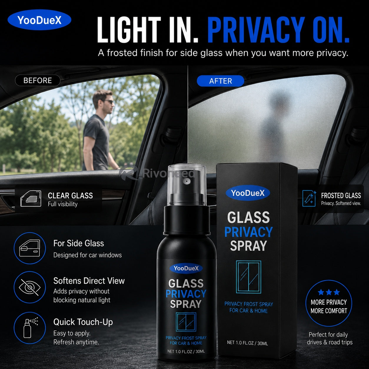 🪟 50% OFF Reflective Window Spray | One-Way Mirror Privacy Shield for Home & Car