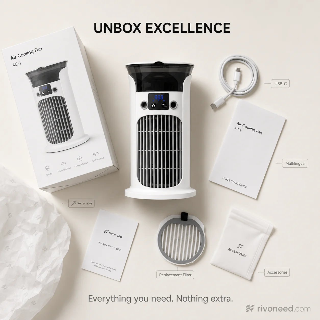 🔥Limited Time Promotion 🔥3-in-1 Desktop Air Cooler Fan