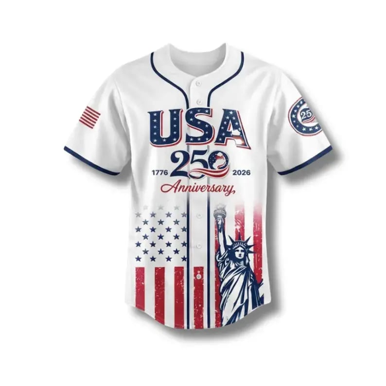 USA 1776–2026 Anniversary 4th of July Unisex Baseball Jersey