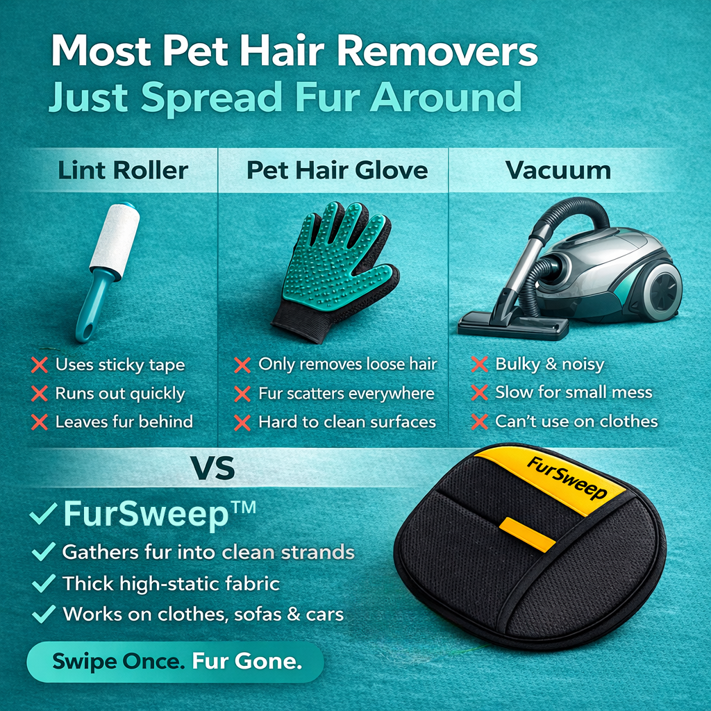 Pickquvo™ Glove — Remove ALL Pet Hair in One Swipe | PekoPets