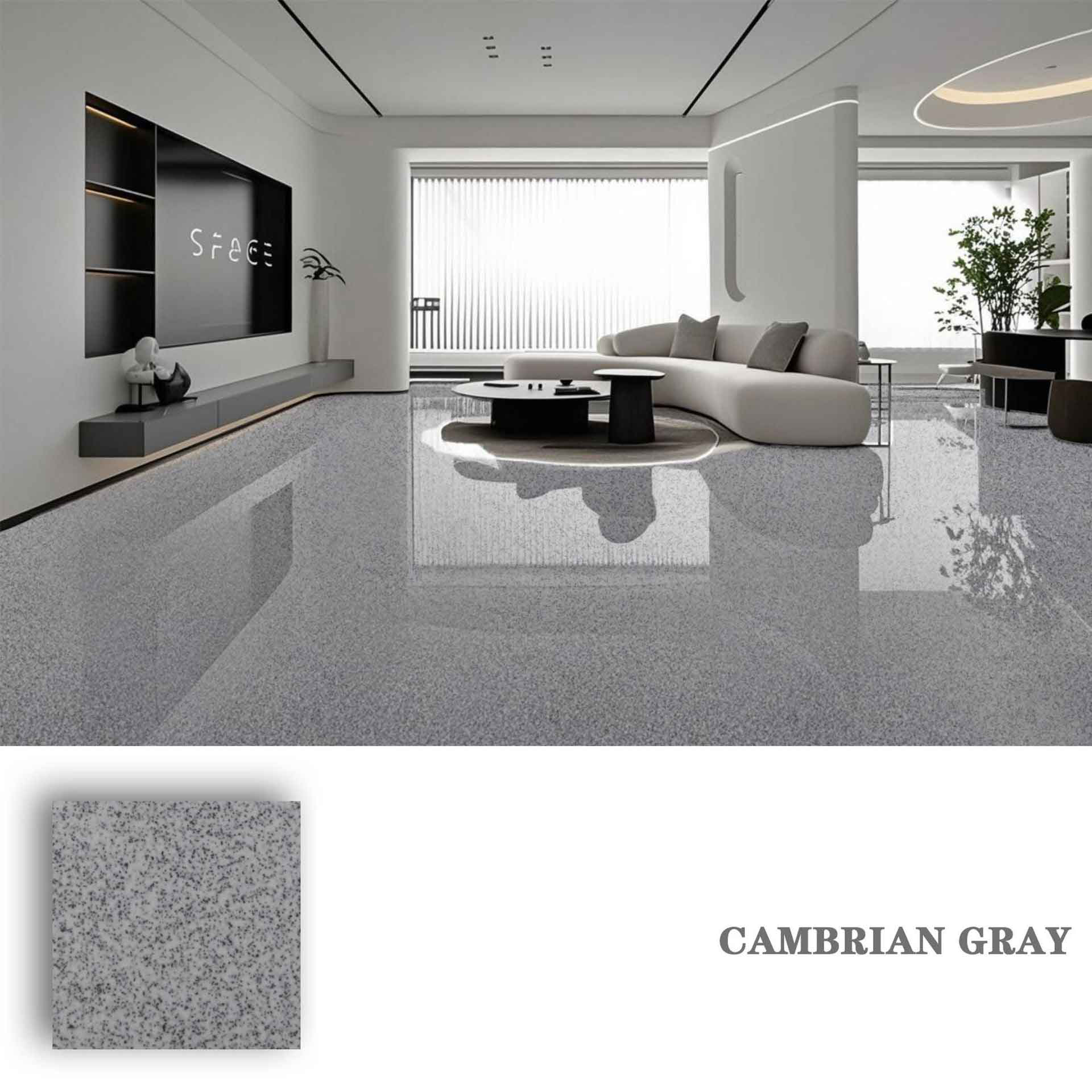 High-Gloss Marble Finish Epoxy Floor Coating