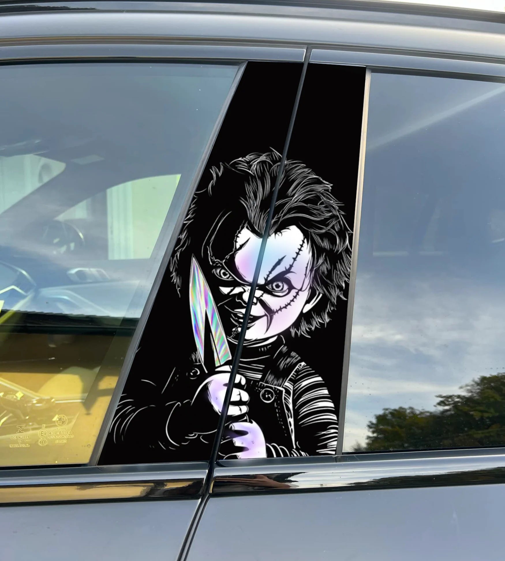 Car pillar wrapping – High-quality vinyl sticker for the B-pillar, precisely fitting, matte or glossy