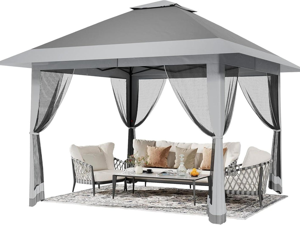 🚩Free Shipping🌞Multifunctional garden parasol with mosquito net, windproof, rainproof, and provides sun protection