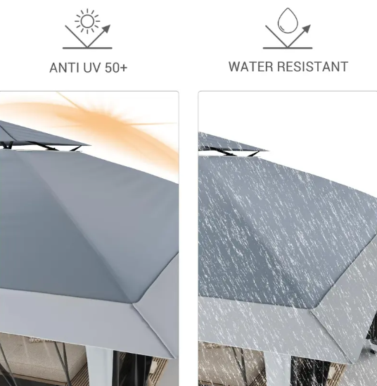 🚩Free Shipping🌞Multifunctional garden parasol with mosquito net, windproof, rainproof, and provides sun protection