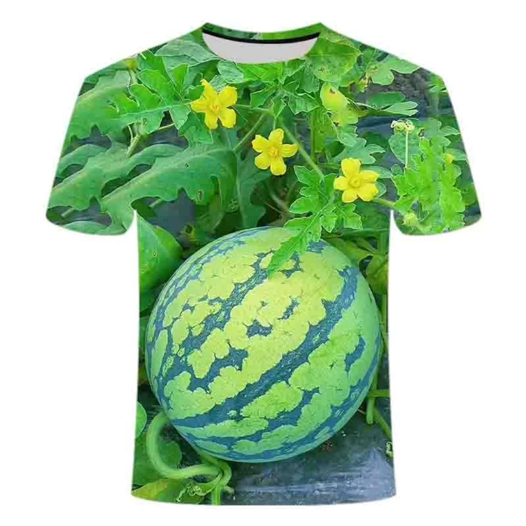 Watermelon T-shirt Short-sleeved Set - Cool Summer Printed Casual