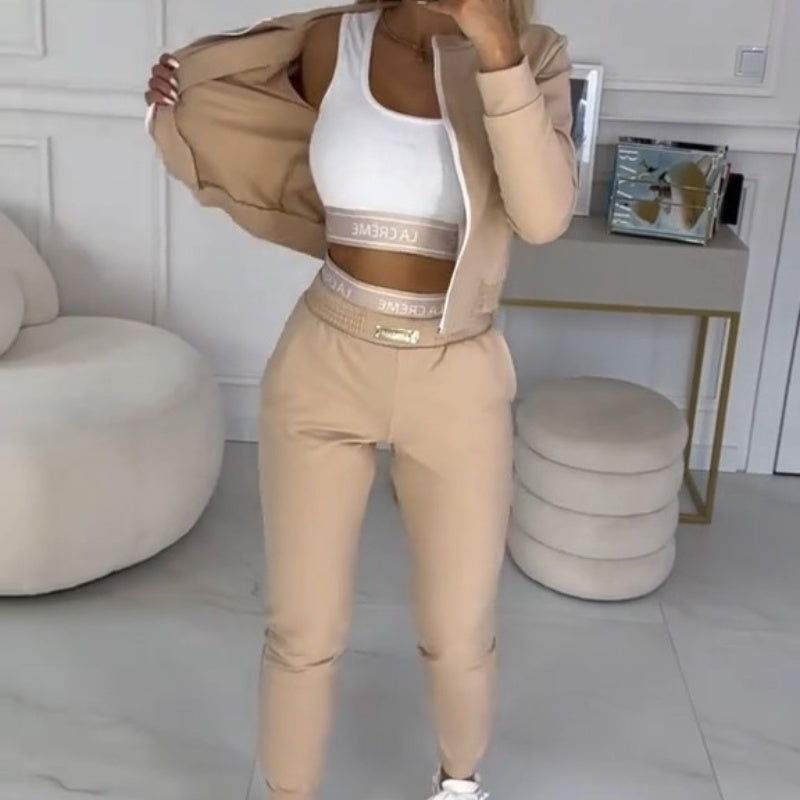 🎉New Year’s Hot Sales - 49% OFF😍Women's 3-Piece Zip-Up Tracksuits