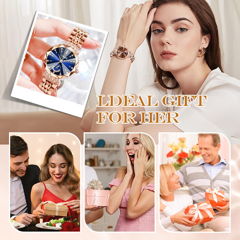 🎀49%OFF New Year Sale🎀Fashionable Diamond Moon Star Watch for Women