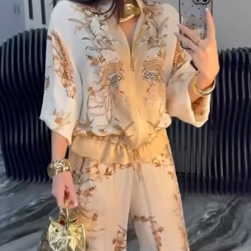 💕Limited Sale 49% OFF💕Women’s Elegant Zip-Up Two-Piece Set