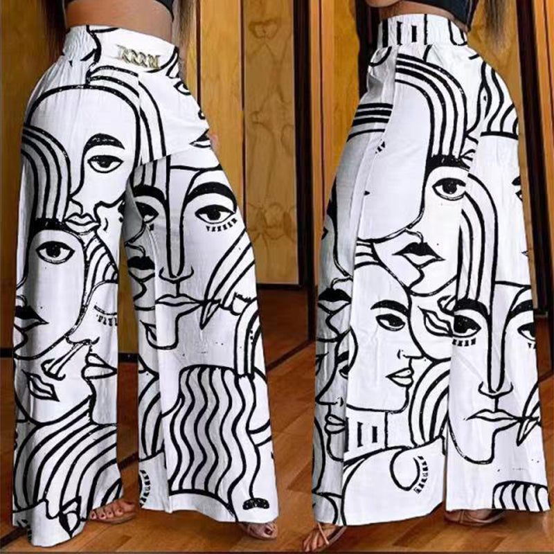 👖40% OFF!💃 Women's trousers – High waist, wide leg, with belt accent & versatile look ✨