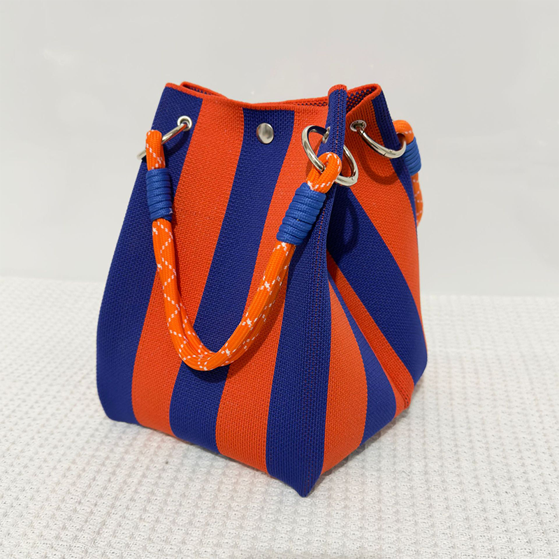 👜New arrival 40% OFF!🌊Striped Knit Bucket Bag – Handwoven, Rope Handle, Spacious ✨