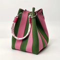 👜New arrival 40% OFF!🌊Striped Knit Bucket Bag – Handwoven, Rope Handle, Spacious ✨