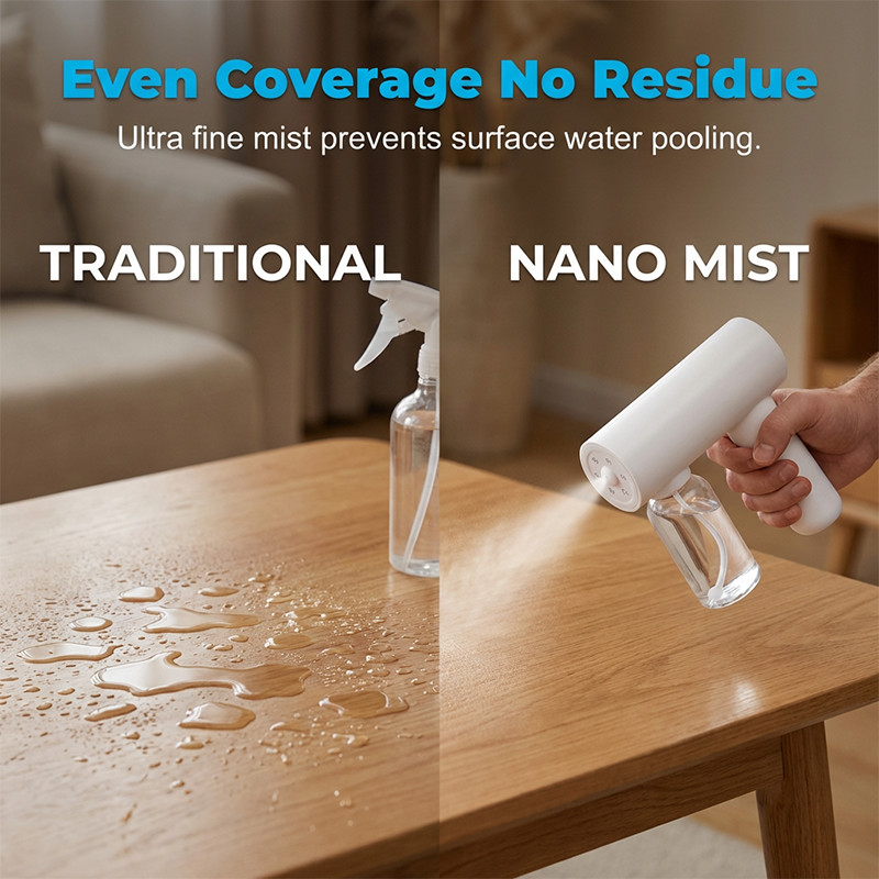 🔫 50% OFF NOW!✨ Cordless Nano Atomizer Disinfectant Gun – Blue Light & 3 Gears – Multi-Surface Sprayer 🛡️