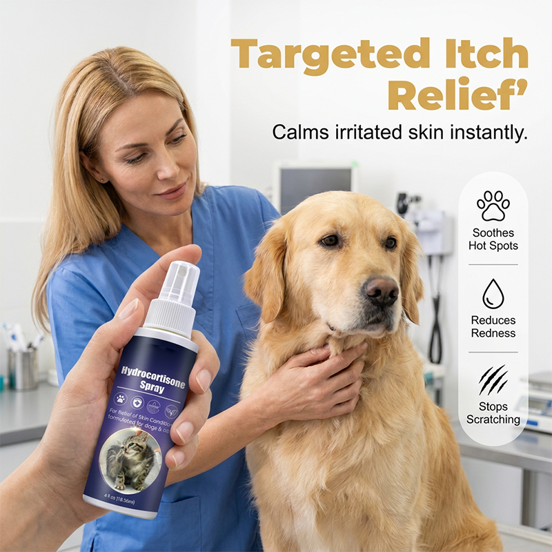 🐶 50% OFF Natural Flea & Tick Spray for Dogs & Cats | Gentle Itch Relief & Skin Care