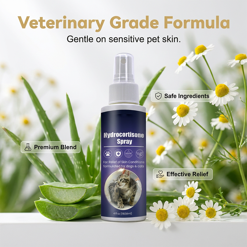 🐶 50% OFF Natural Flea & Tick Spray for Dogs & Cats | Gentle Itch Relief & Skin Care
