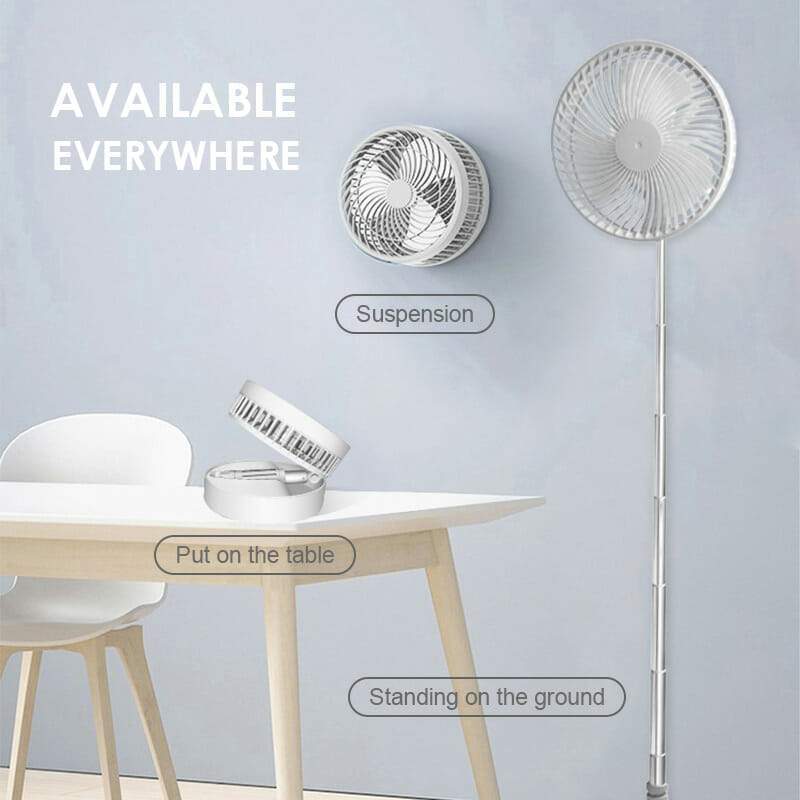 🌀40% OFF NOW! 🔋Telescopic Folding USB Charging Fan – Adjustable height, quiet operation & portable – perfect for desk, travel or outdoor use 💨