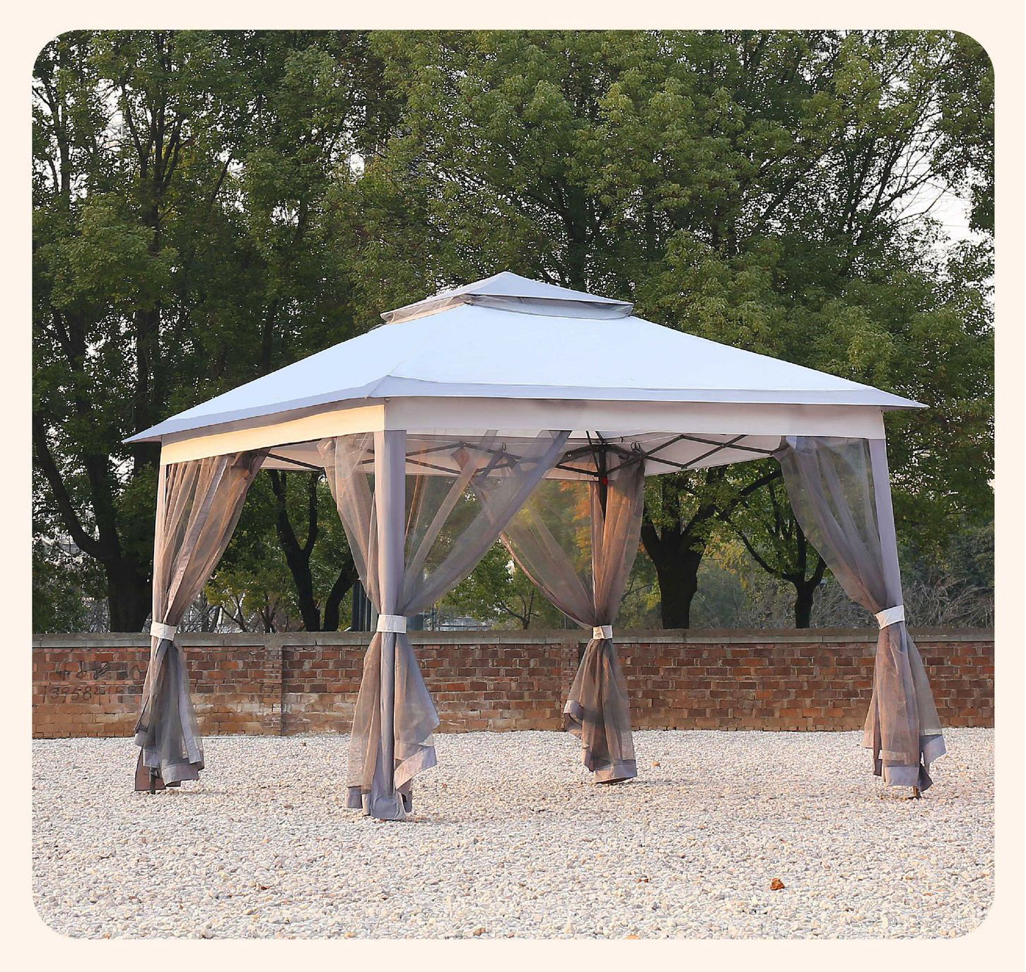 🚩Free Shipping🌞Multifunctional garden parasol with mosquito net, windproof, rainproof, and provides sun protection